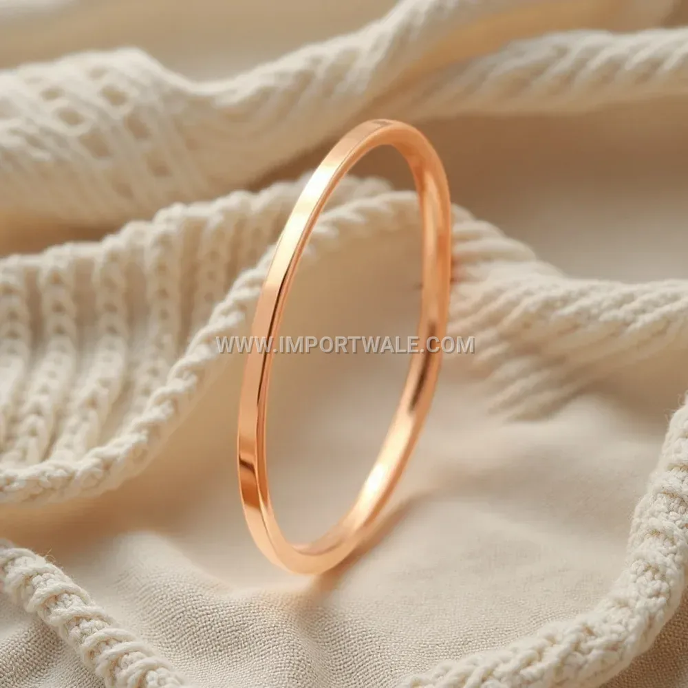 Ultra Fine Gold Plated Stainless Steel Minimalist Band
