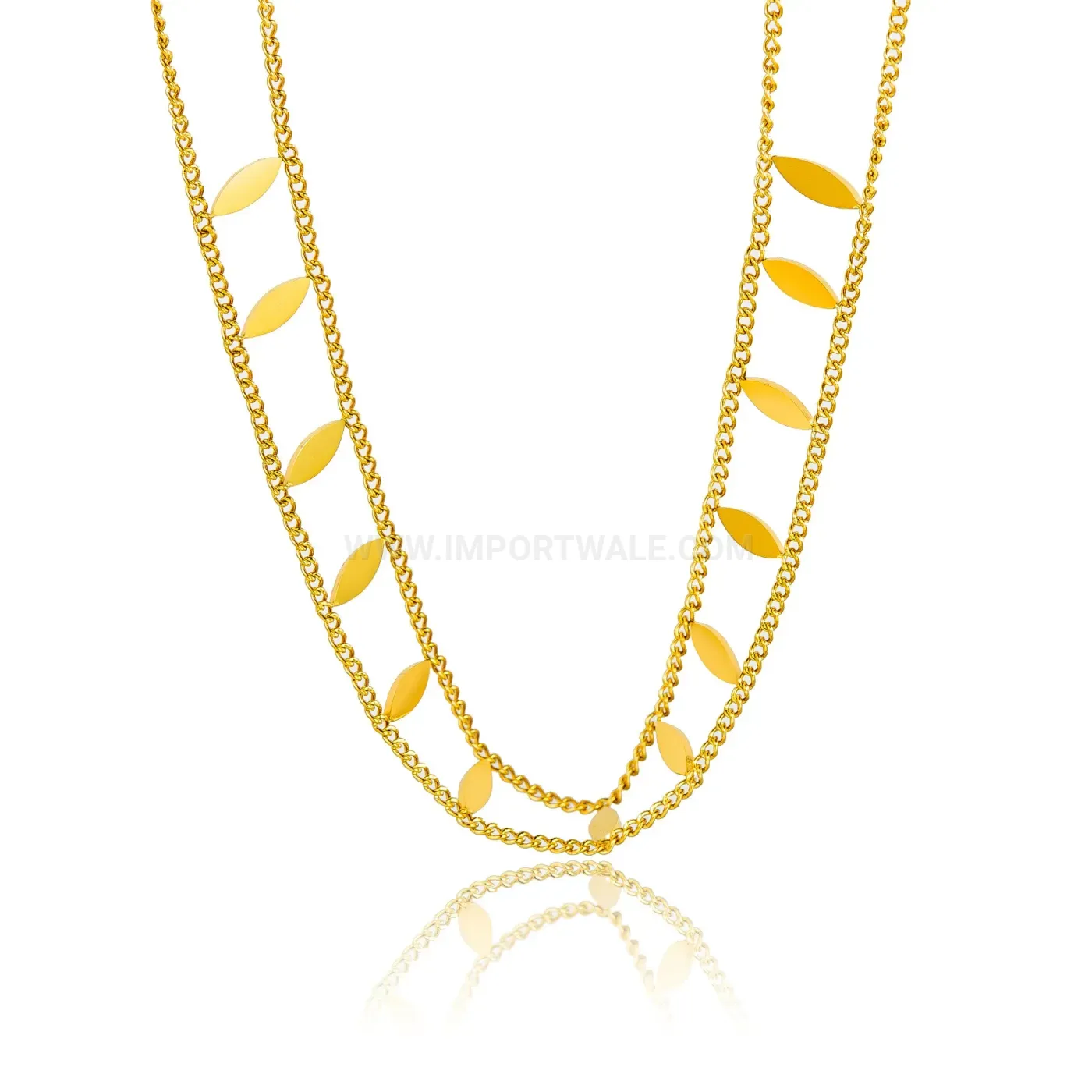 Designer Layered Titanium Steel Rhombus Pendant Choker Necklace