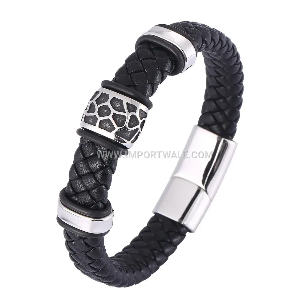 Minimalist Stainless Steel Wave Chain Bracelet With Lobster Clasp