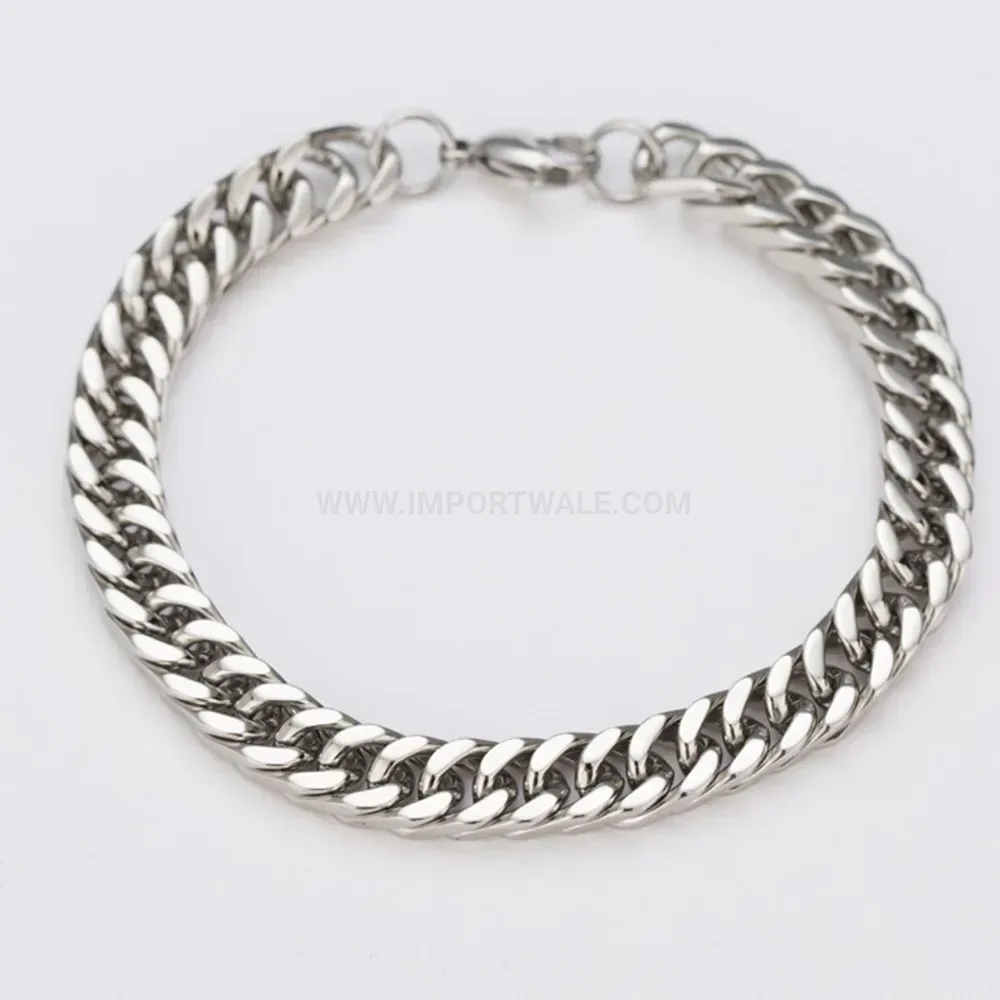 Vintage Streetwear Cuban Chain Titanium Steel Bracelet
