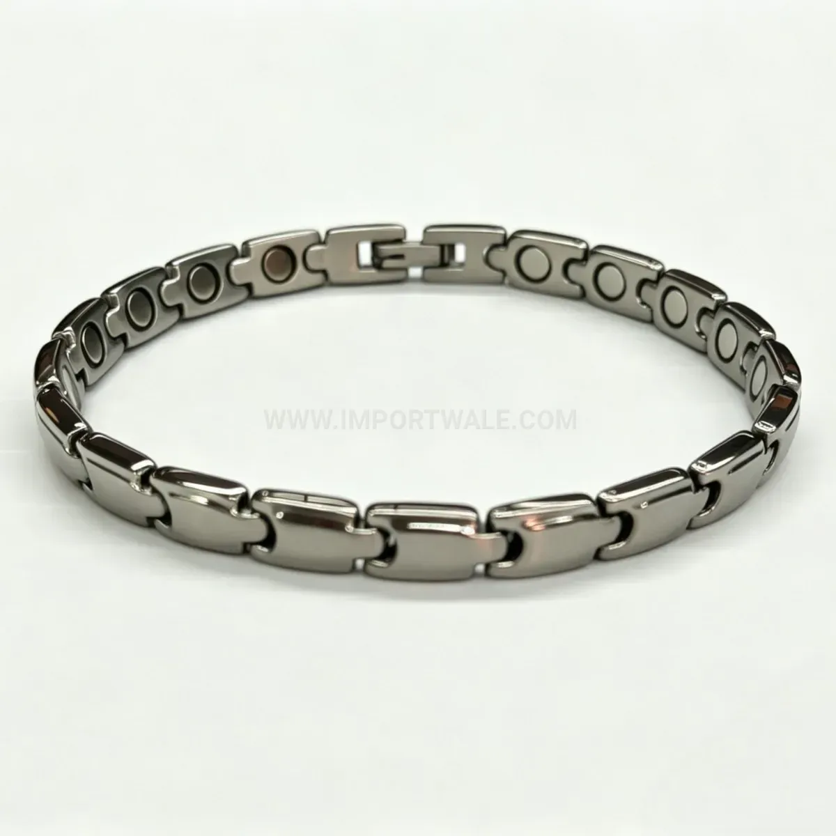 Stylish Minimalist Titanium Steel Magnetic Link Band Bracelet