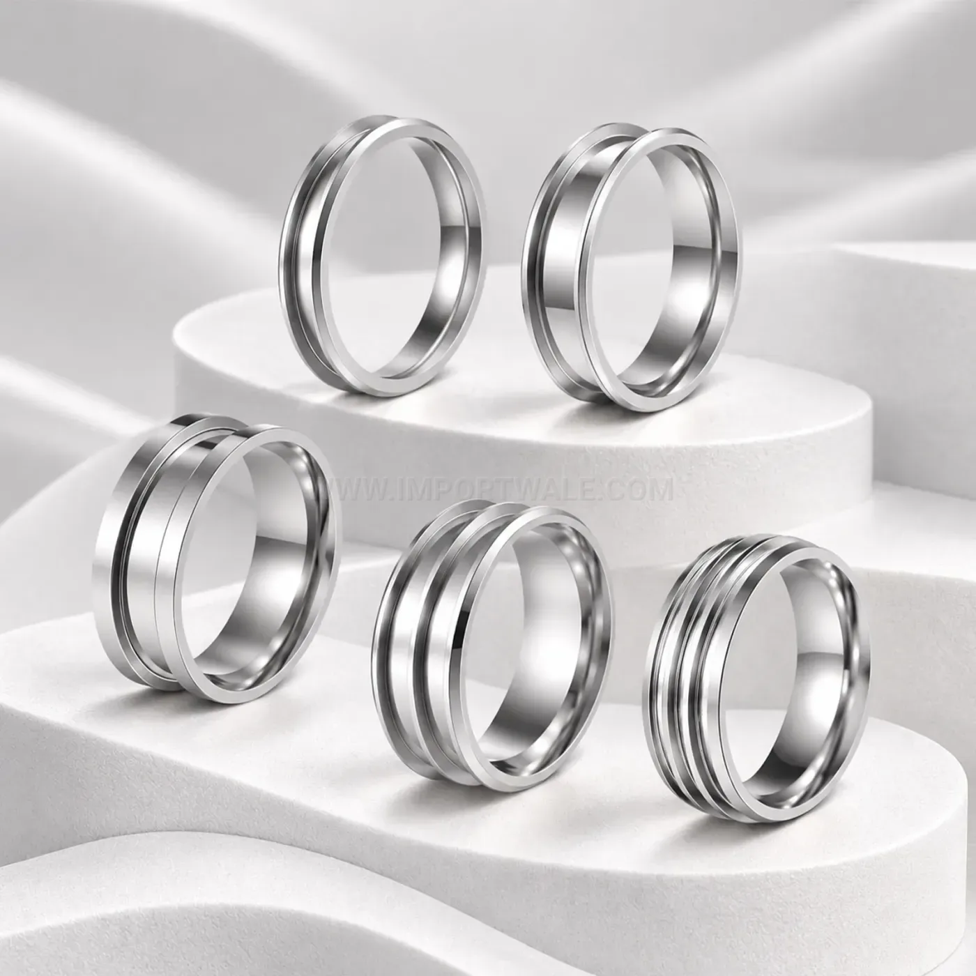 Minimalist Grooved Band Ring