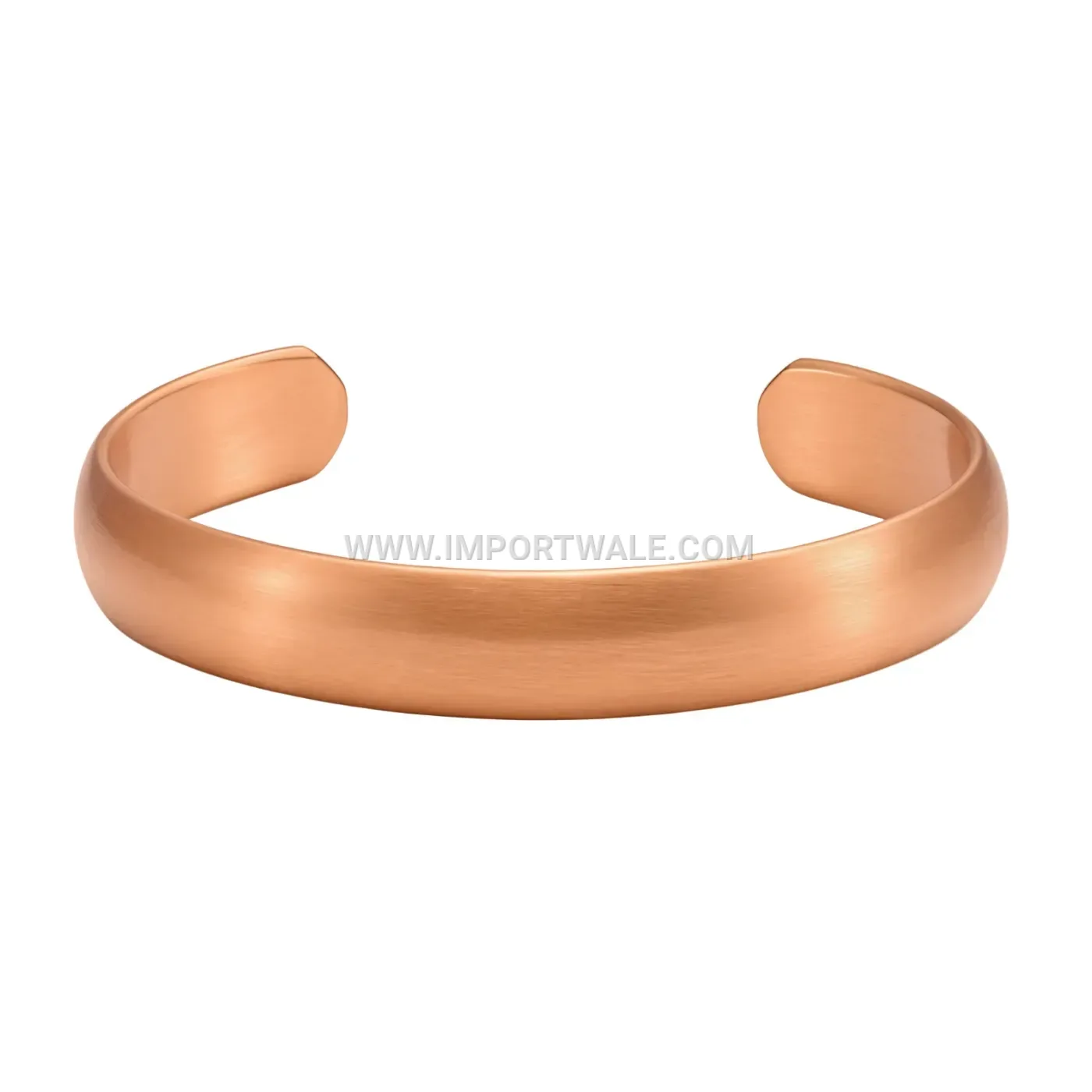Vintage Hand-Polished Solid Red Copper Thick Bangle Bracelet