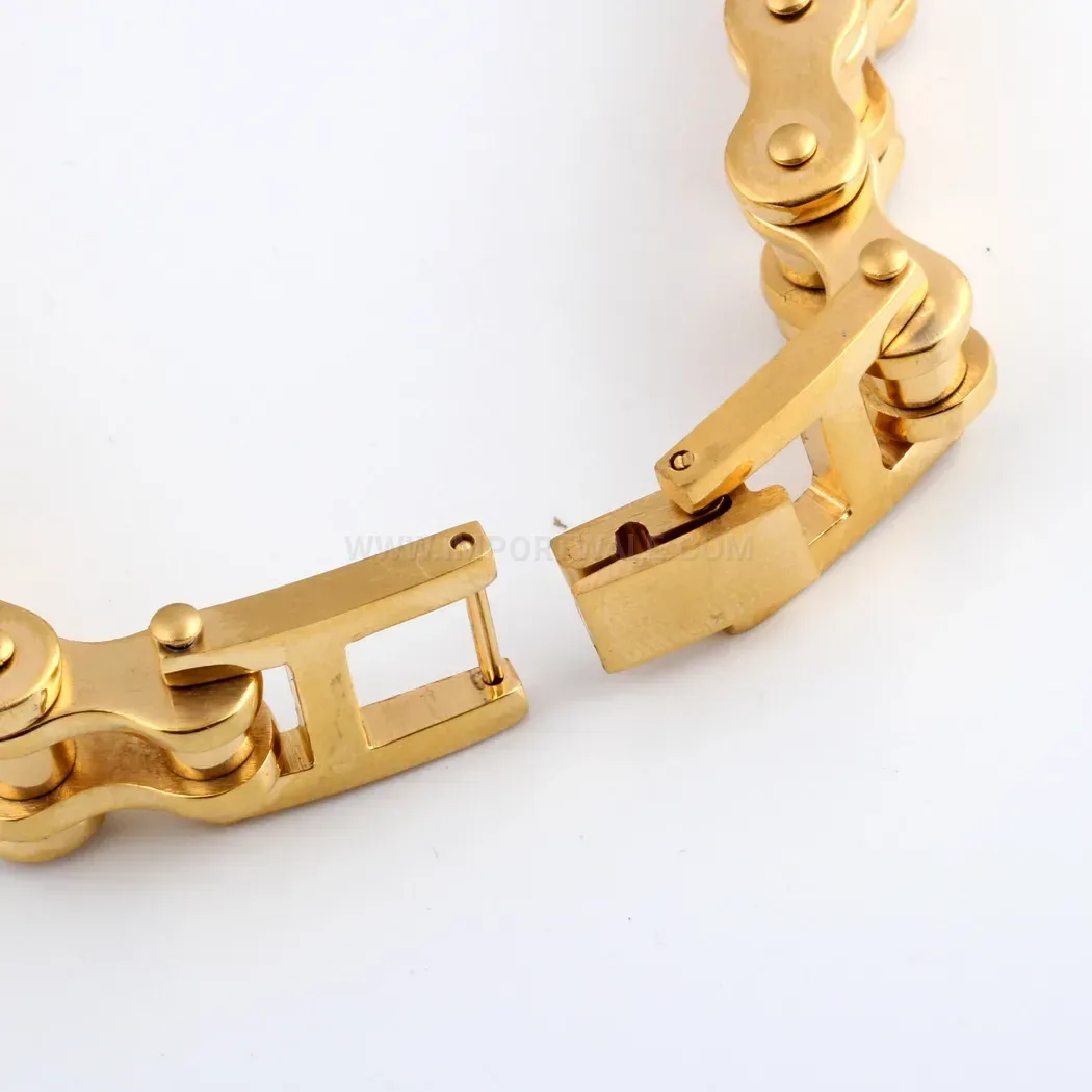 Heavy Stainless Steel Bicycle Chain Link Bracelet