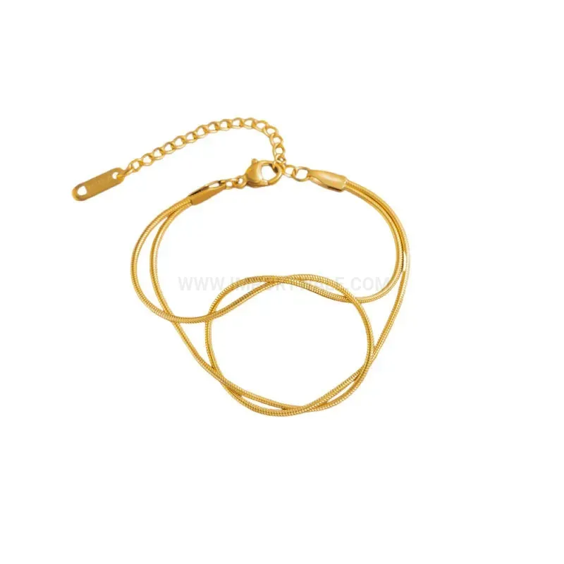 Two-Tone Stainless Steel Bangle Bracelet