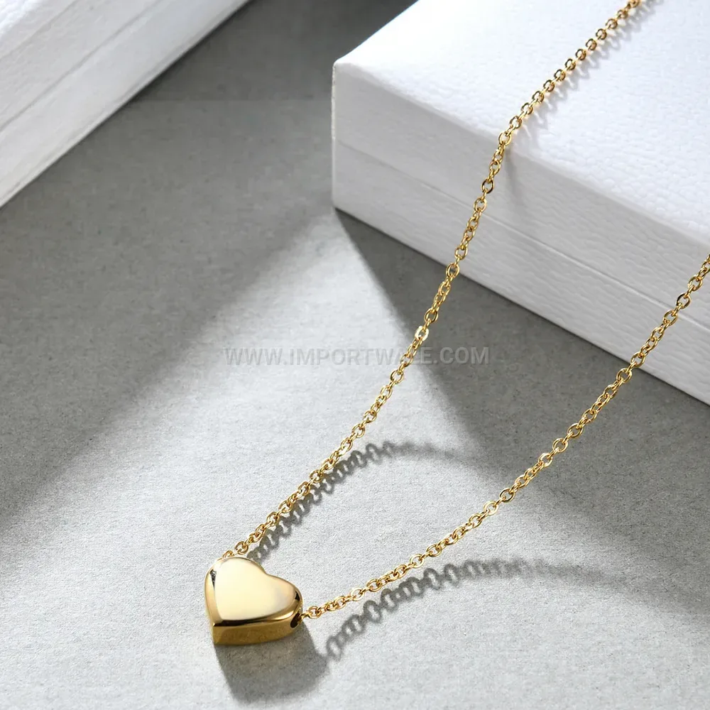 Gold Plated Double Layer Stainless Steel Initial Necklace