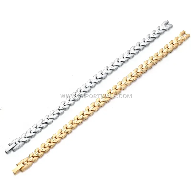 Wheat Ear Titanium Steel Magnetic Energy Bracelet