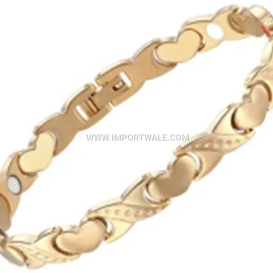 Titanium Steel Magnetic Energy Link Bracelet