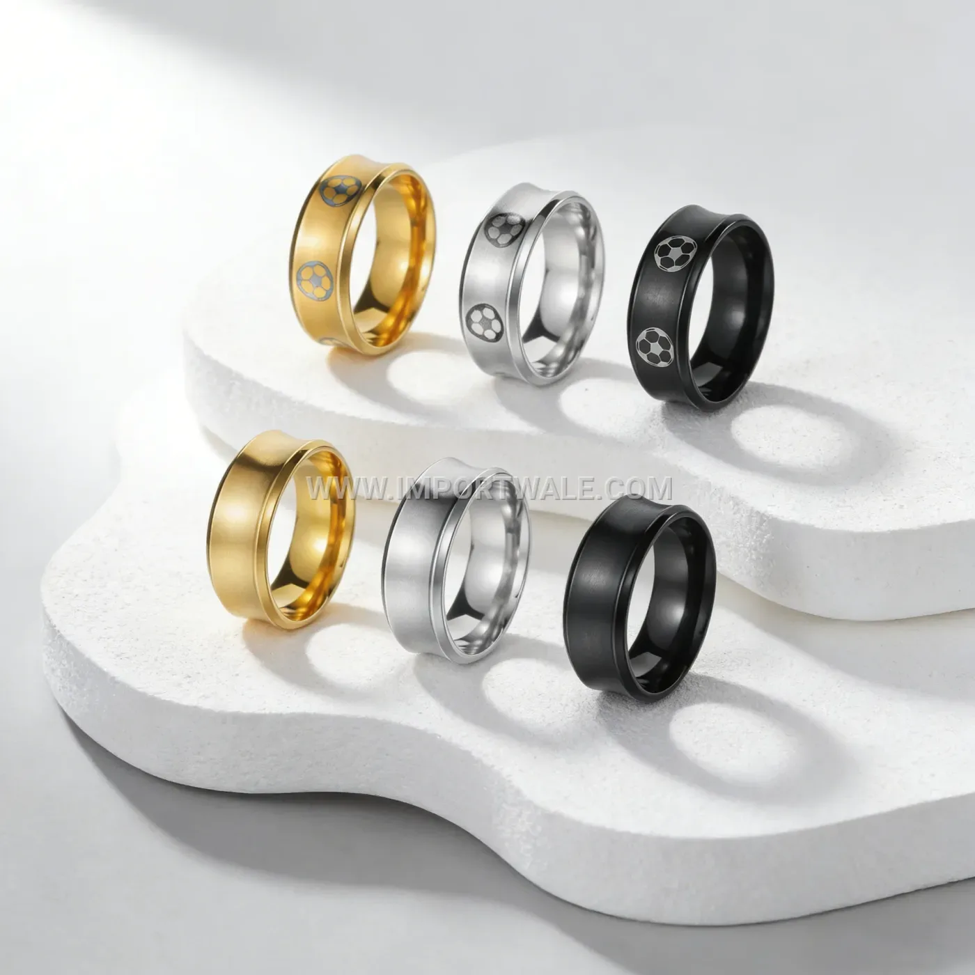 Creative U Shaped Stainless Steel Geometric Band Ring