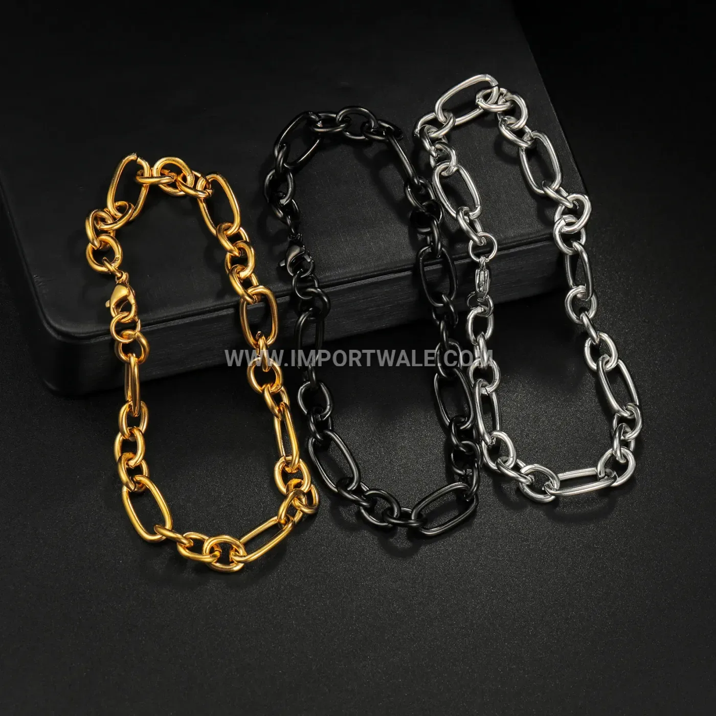 Heavy Stainless Steel Twisted Rope Chain Bracelet