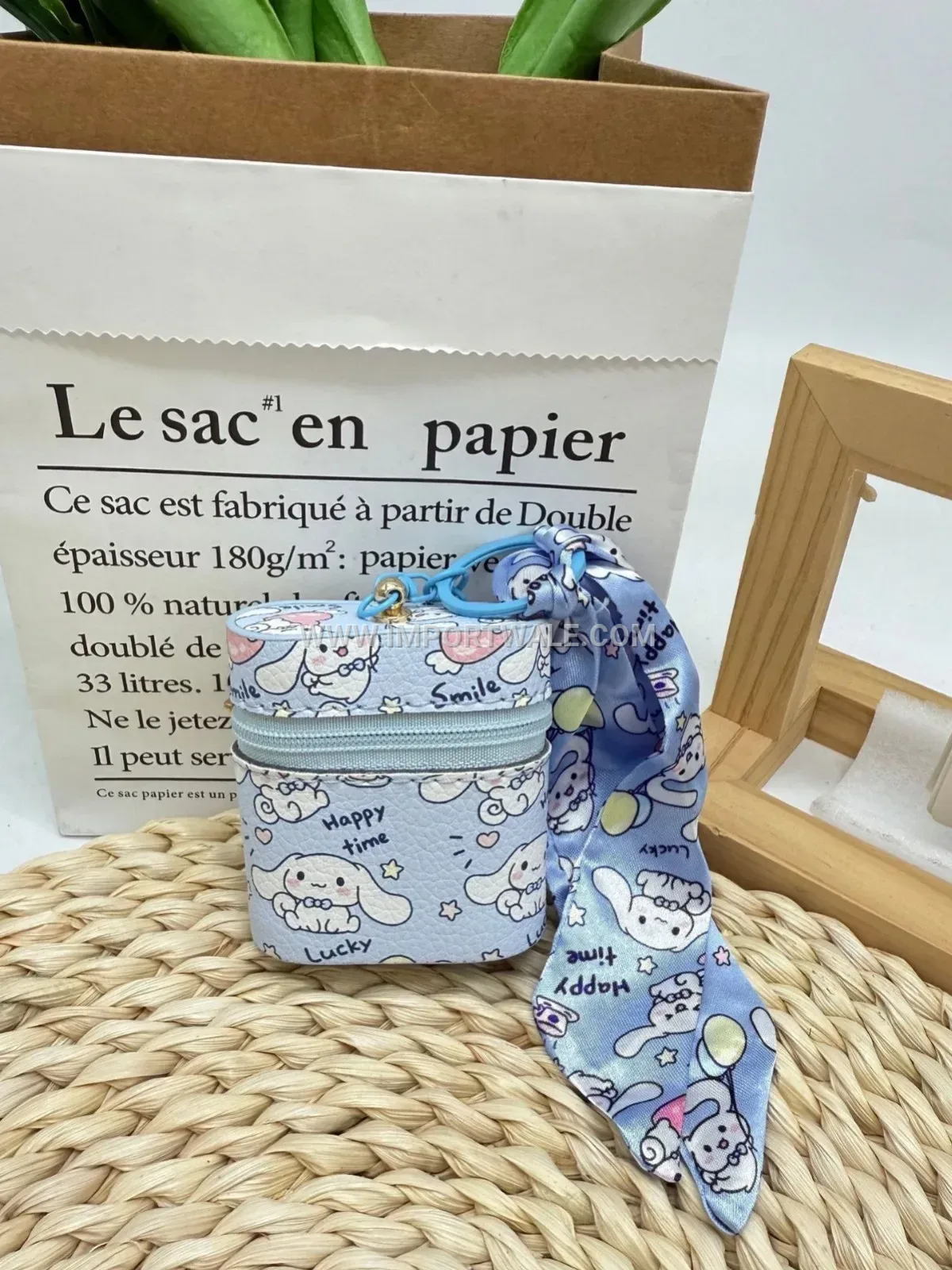 Cute Cartoon Character PU Leather Coin Purse Bag Charm