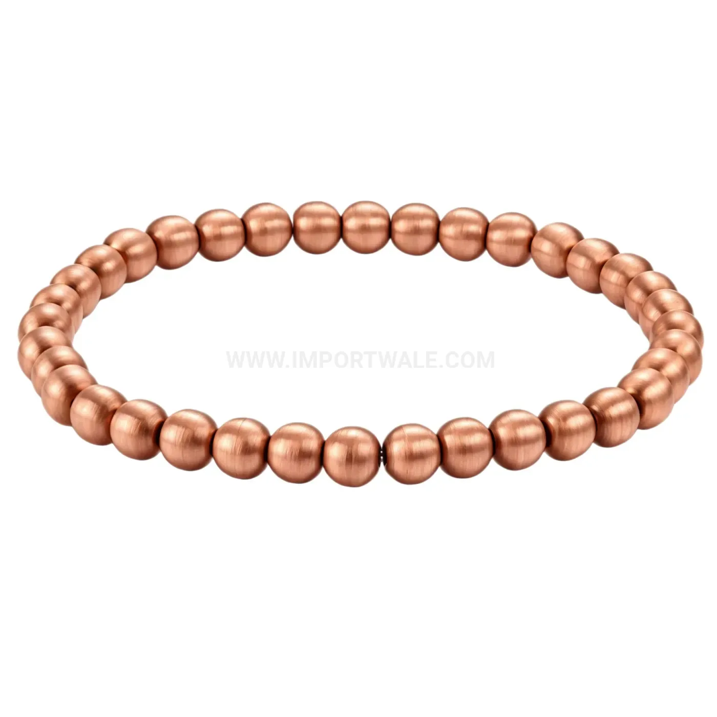 Premium Minimalist Pure Red Copper Bio Energy Beaded Magnetic Bracelet