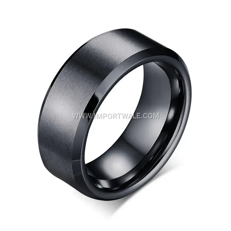 Minimalist Plain Gold Plated Stainless Steel Couple Band