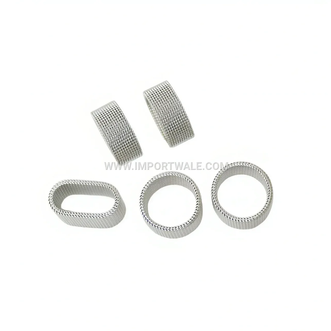 Woven Stainless Steel Mesh Band Ring