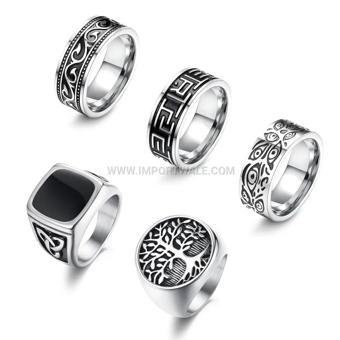 Celtic Triquetra Knot Stainless Steel Men's Ring