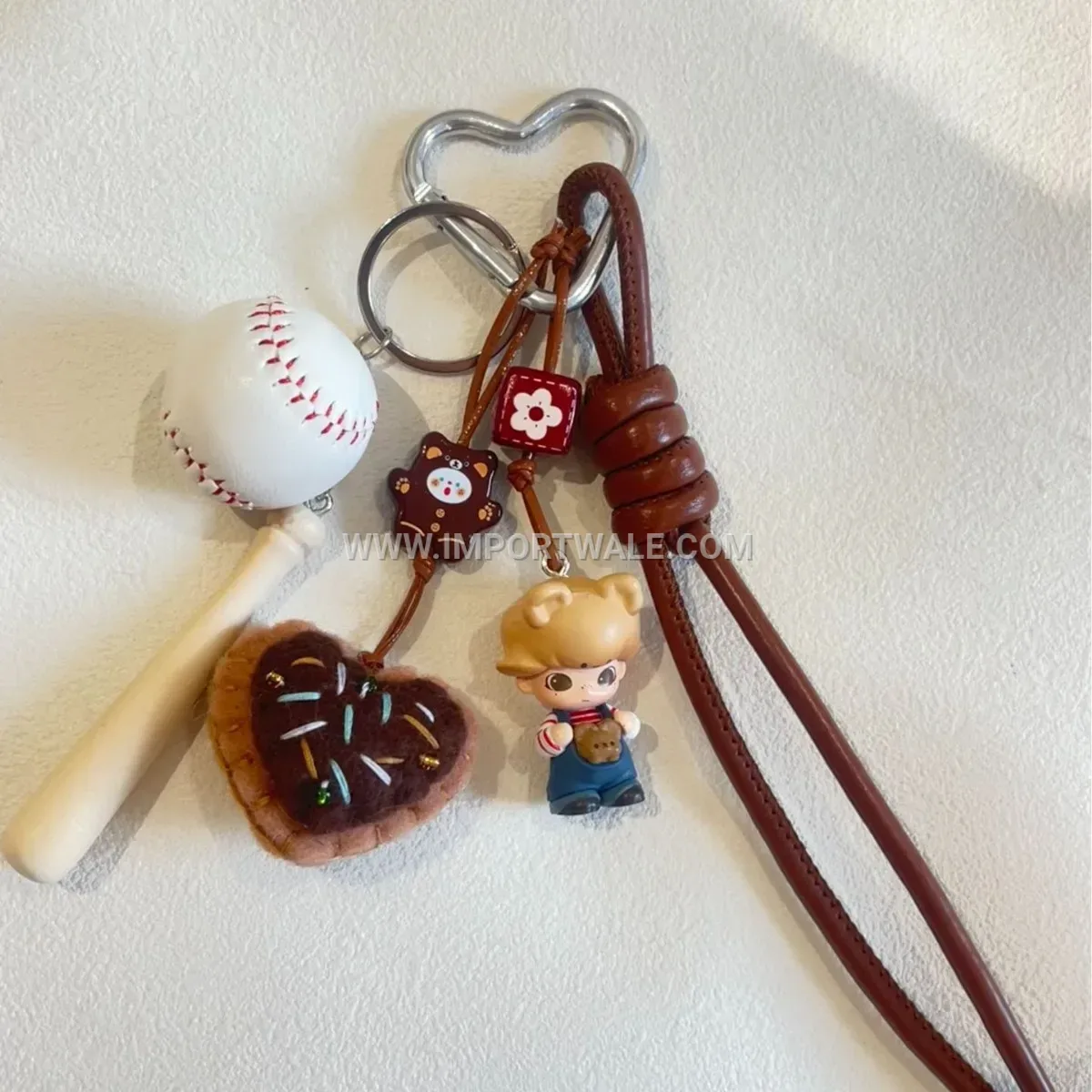 Cute Resin Figure Charm Keychain For Bags