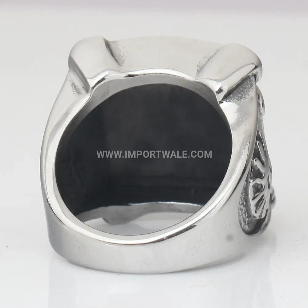 Vintage Masonic Emblem Stainless Steel Men Ring