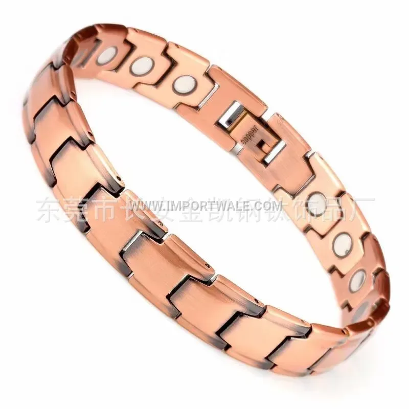 Adjustable Pure Red Copper Magnetic Line Chain Bracelet