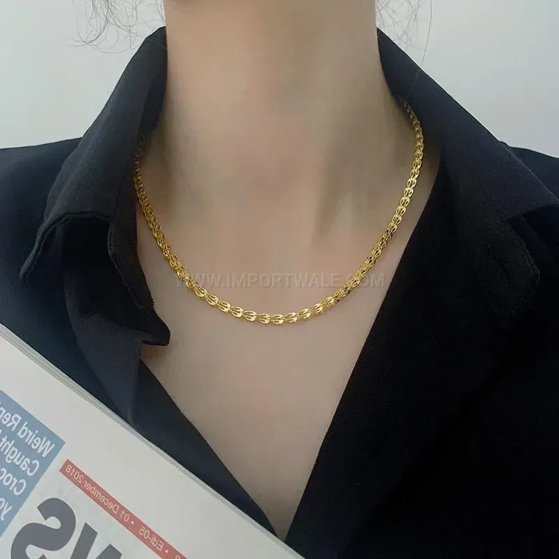 Stylish Minimalist Titanium Steel Phoenix Tail Clavicle Chain Necklace