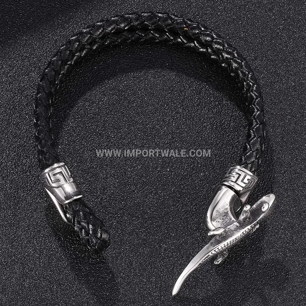 Stainless Steel Blue Zircon Link Bracelet