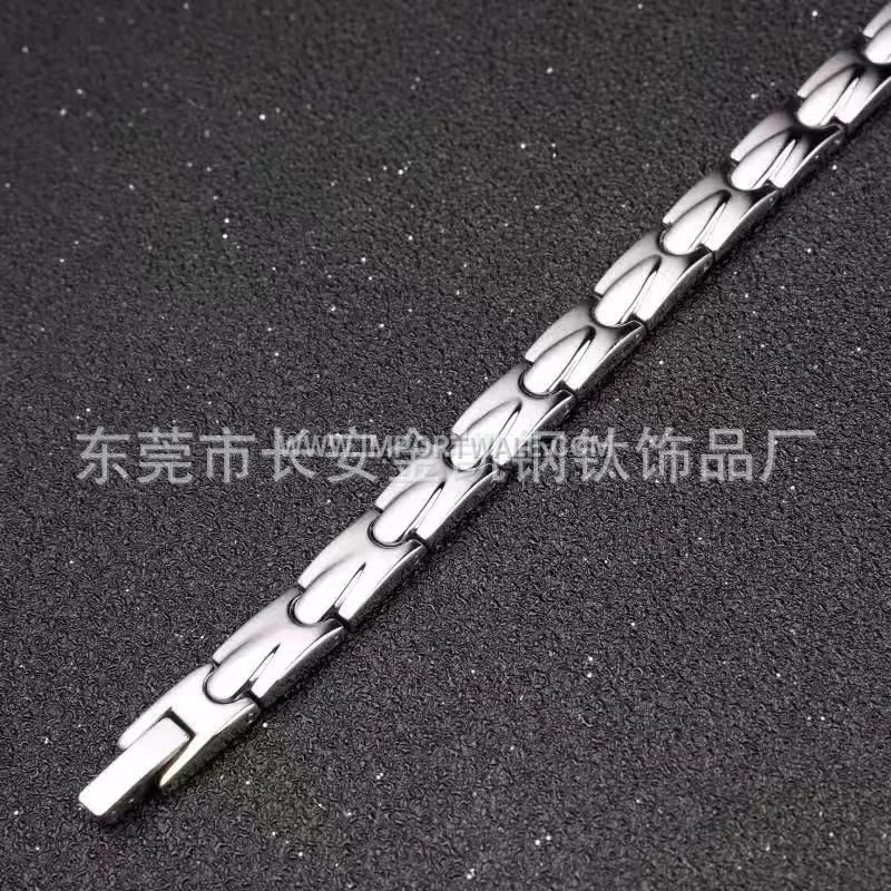 Teardrop Link Titanium Steel Magnetic Bio Bracelet