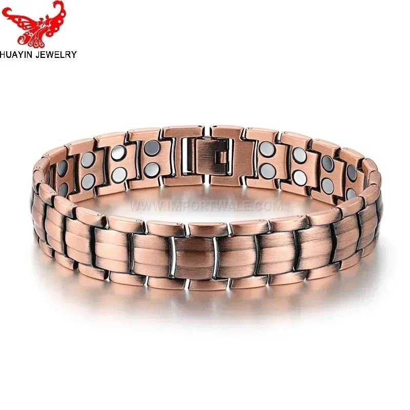 Premium Wide Pure Red Copper Magnetic Therapy Energy Band
