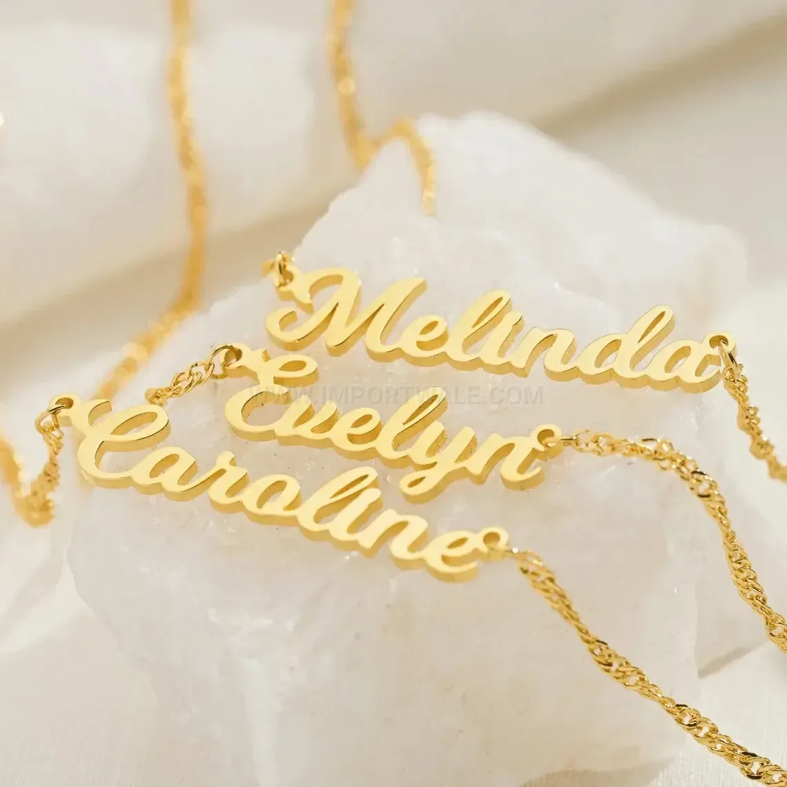 Personalized Stainless Steel Arabic Calligraphy Script Custom Name Pendant Necklace