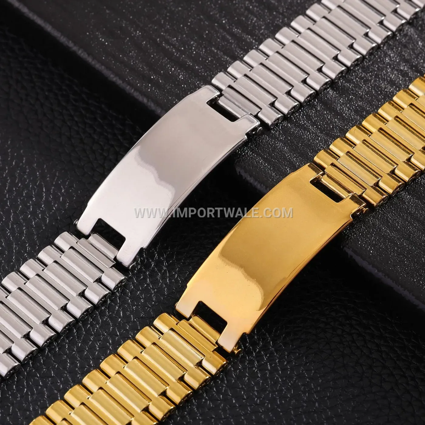 Men's Flexible Titanium Steel Watch Chain Style Wrap Bracelet