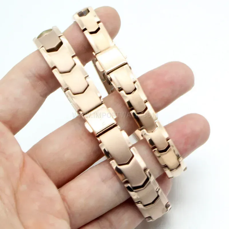 Fashion Classic Titanium Germanium Bio Magnetic Couple Bracelet
