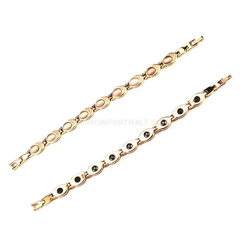 Stylish Cat Eye Stone Crystal Bio Magnetic Bracelet
