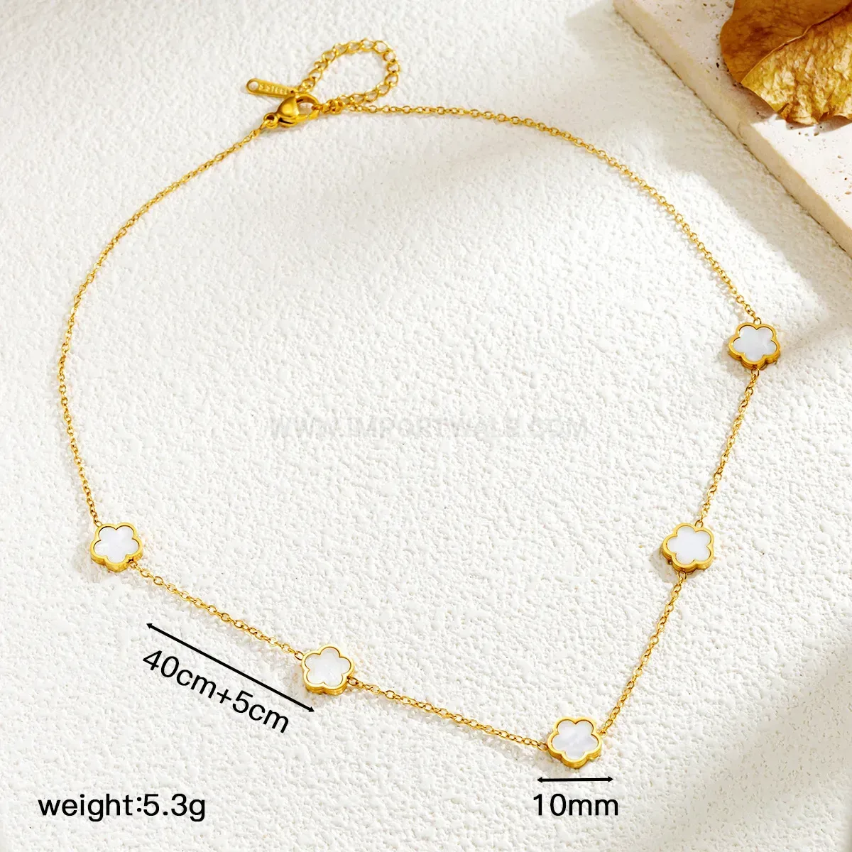 Designer Chic Titanium Steel Floral Pendant Charm Necklace for Women