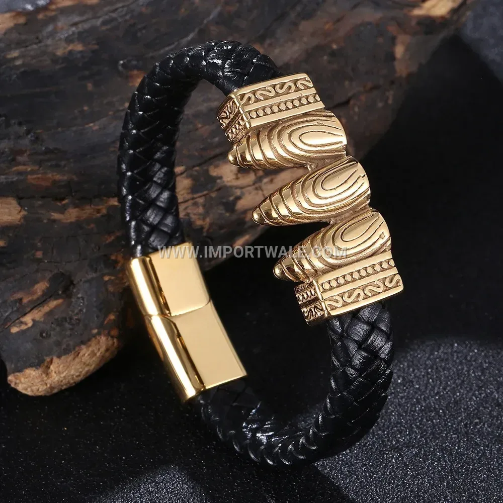 Swallow Motif Copper Magnetic Titanium Steel Couple Bracelet