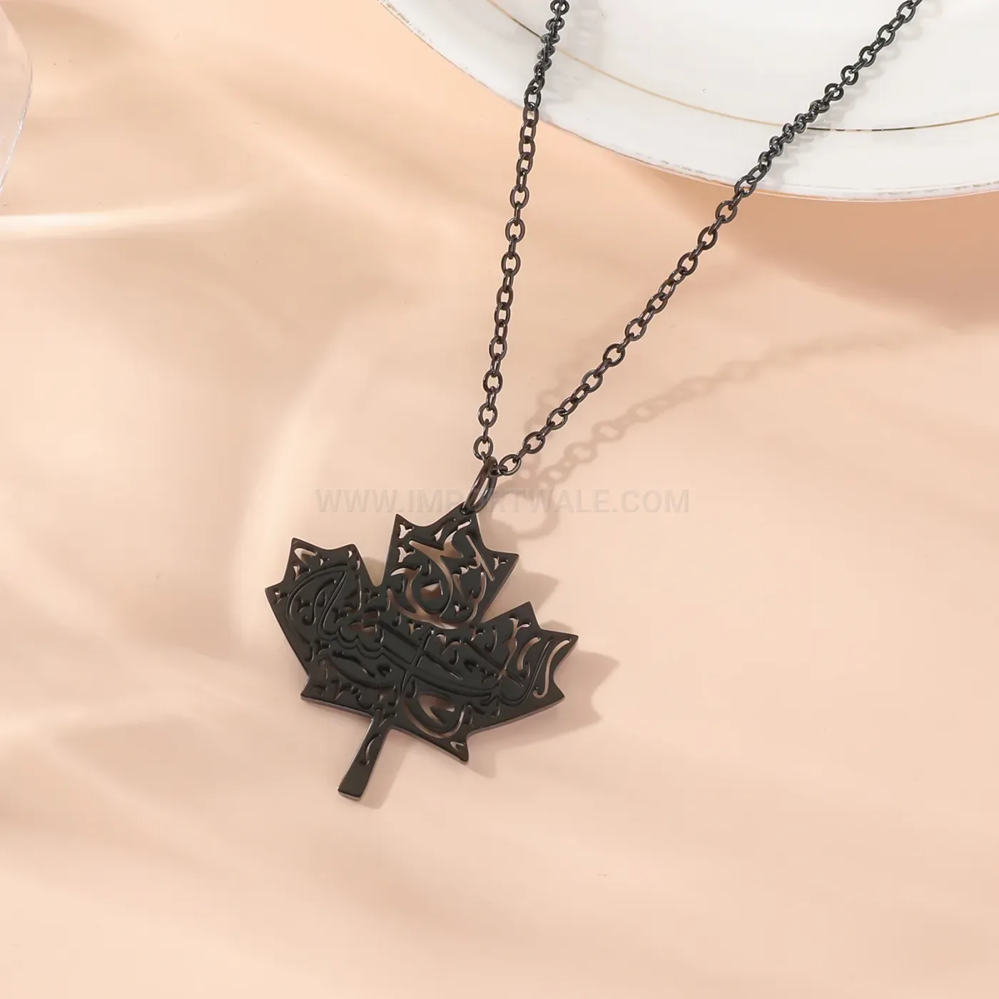 Premium Stainless Steel Islamic Quran Calligraphy Pendant Necklace