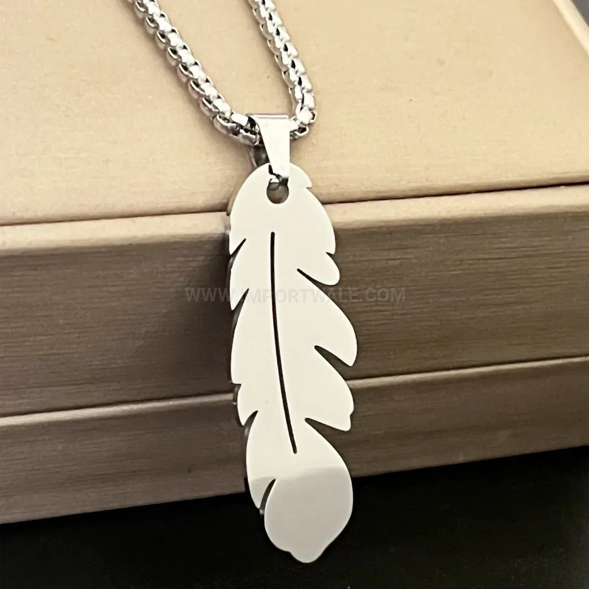 Playful Titanium Steel Cartoon Charm Pendant Necklace