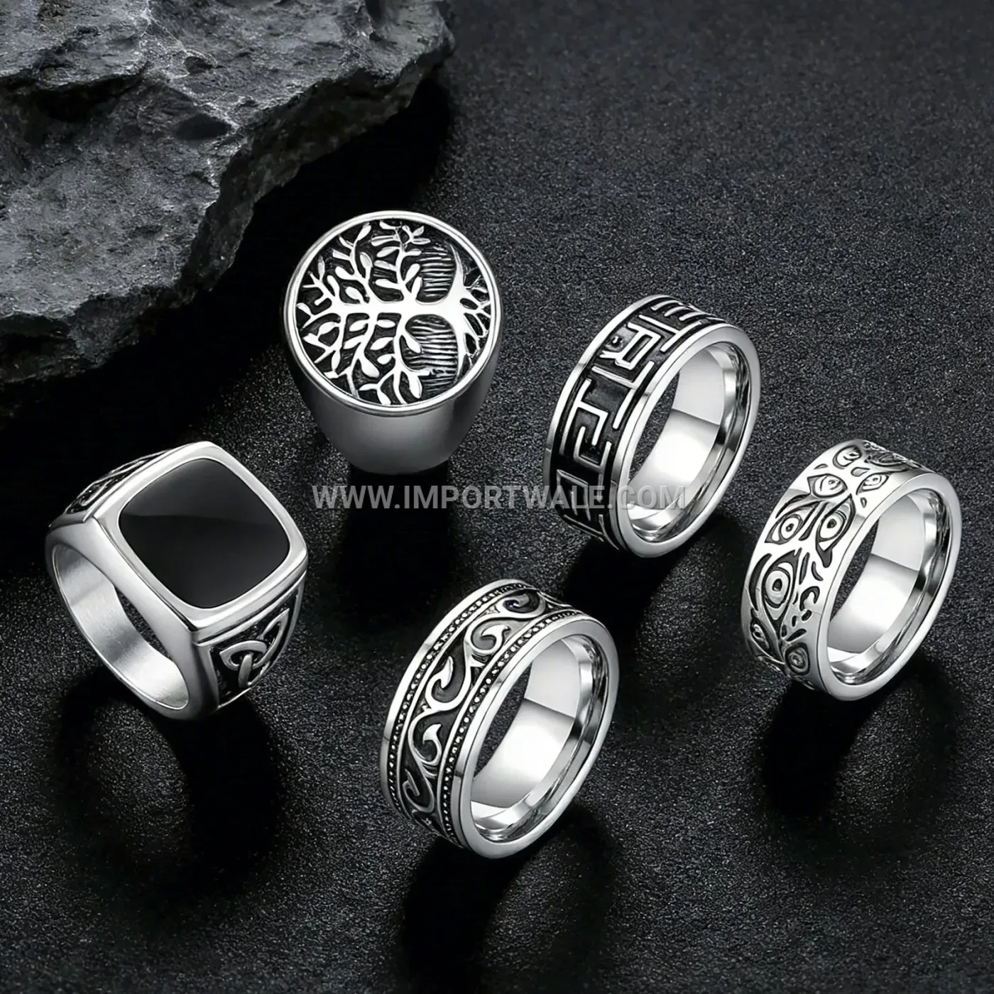 Celtic Triquetra Knot Stainless Steel Men's Ring