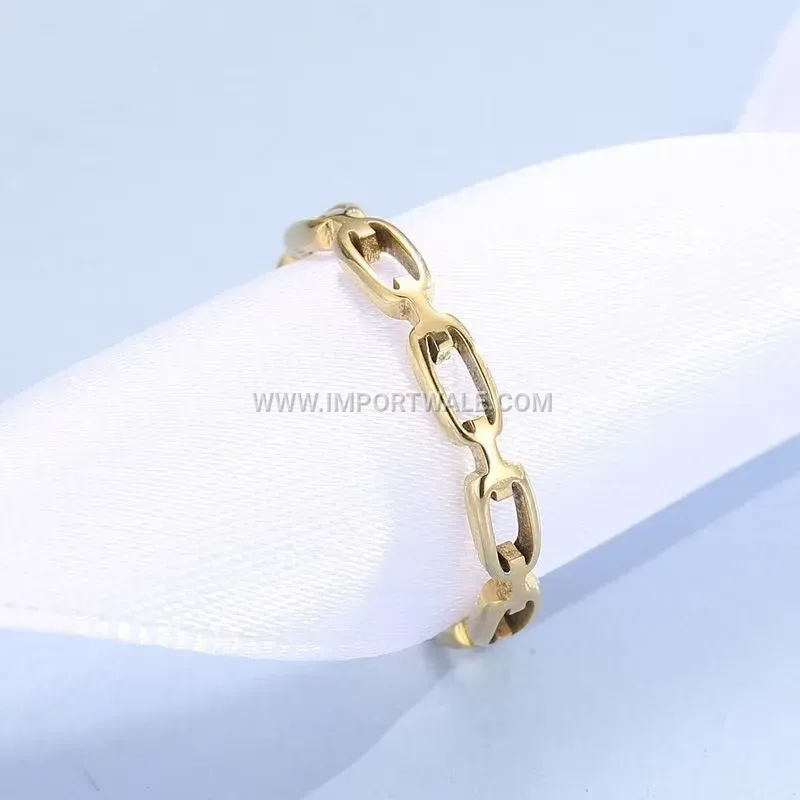 Delicate Cutout Chain Stainless Steel Band