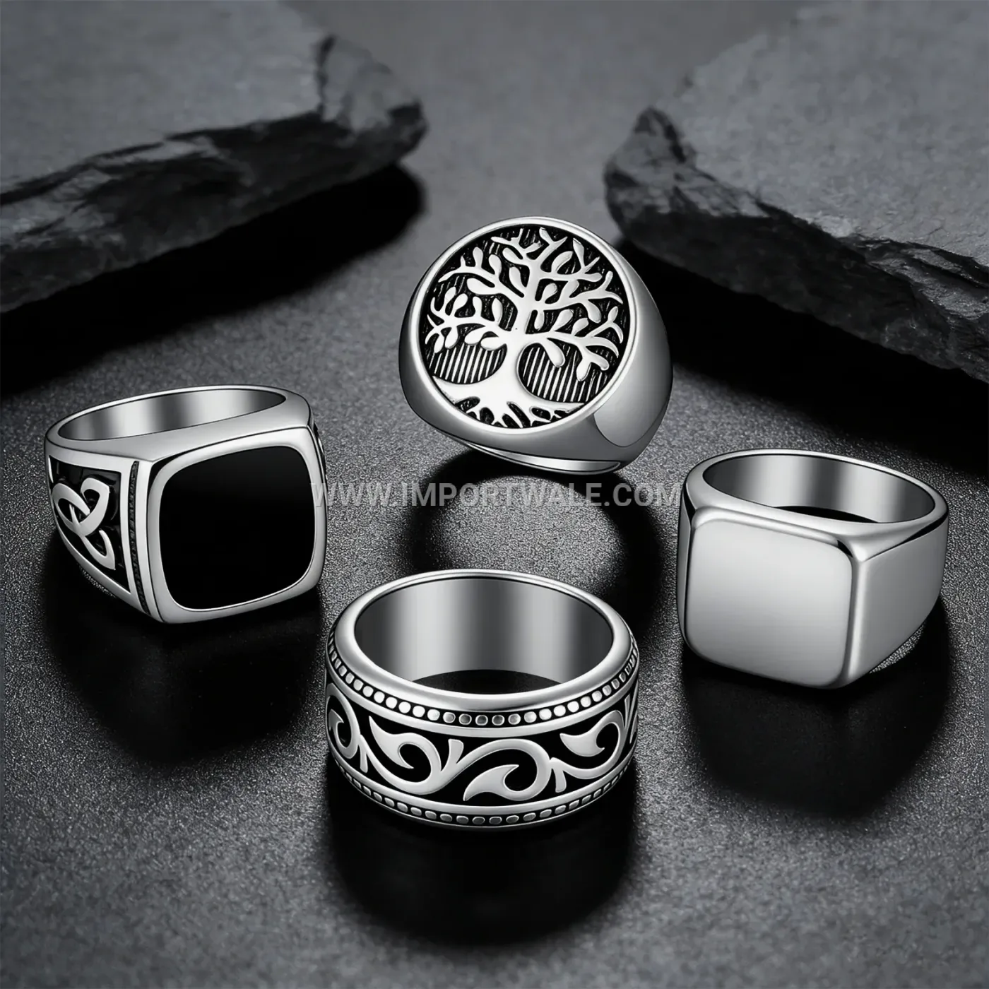 Celtic Triquetra Node Stainless Steel Cast Ring
