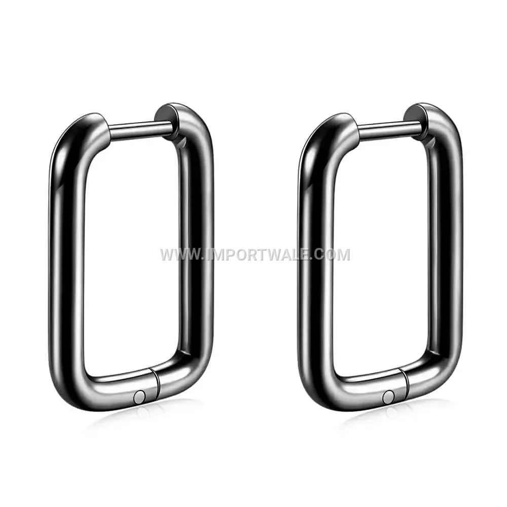 Minimalist U Shaped Stainless Steel Huggie Hoop Earrings