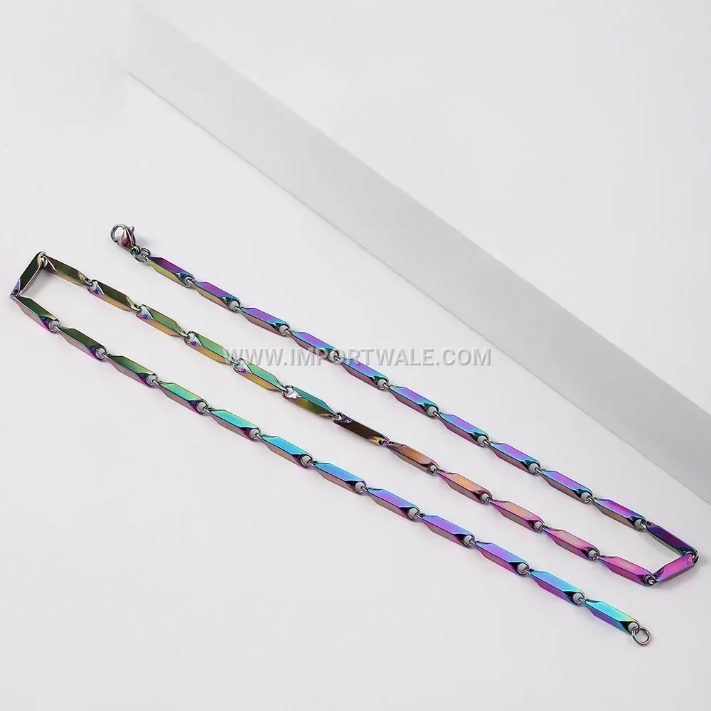 Handcrafted Stainless Steel Link Chain Necklace