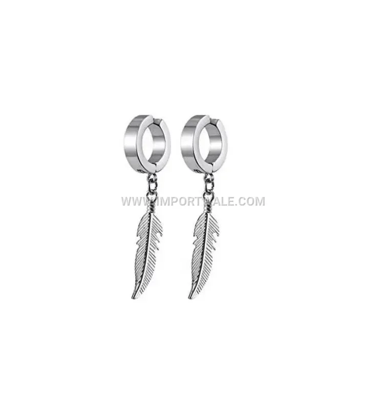 Stainless Steel Wing Shaped Non Pierced Drop Ear Clips