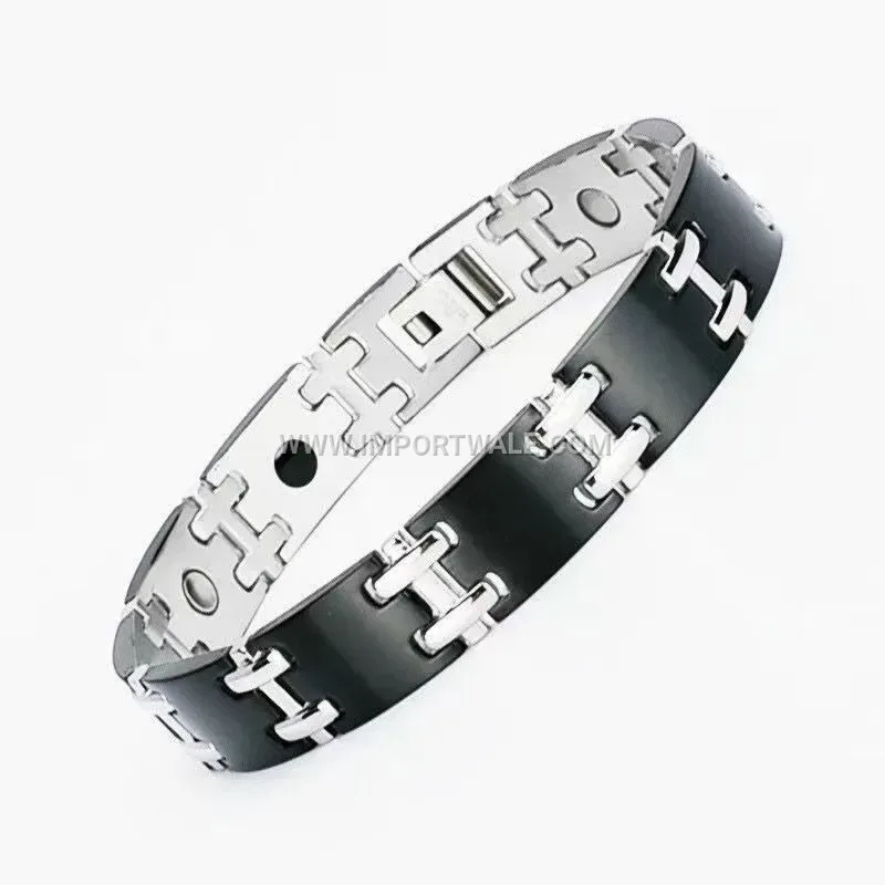 18K Gold Plated Floral Adjustable Titanium Steel Bracelet
