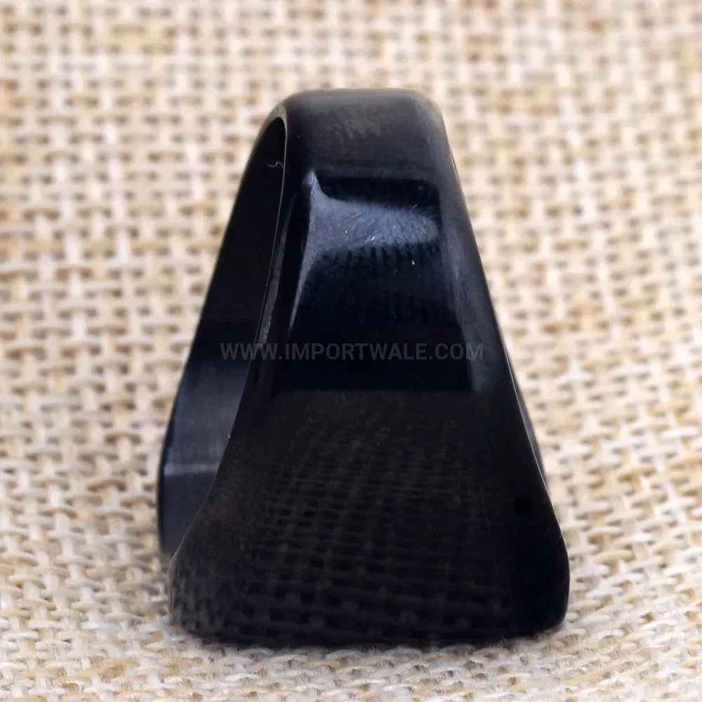 Modern Engraved Square Signet Ring in Black Stainless Steel