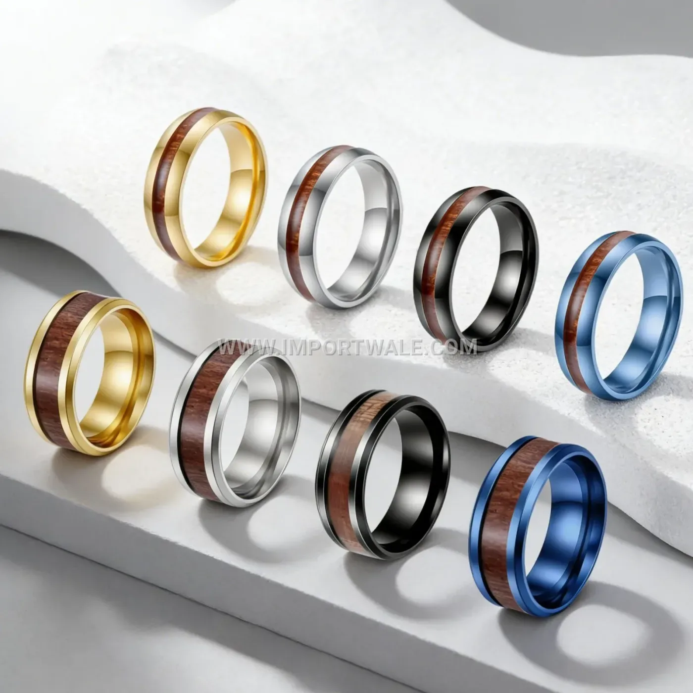 Cutout Fortune Coin Stainless Steel Band Ring 6mm