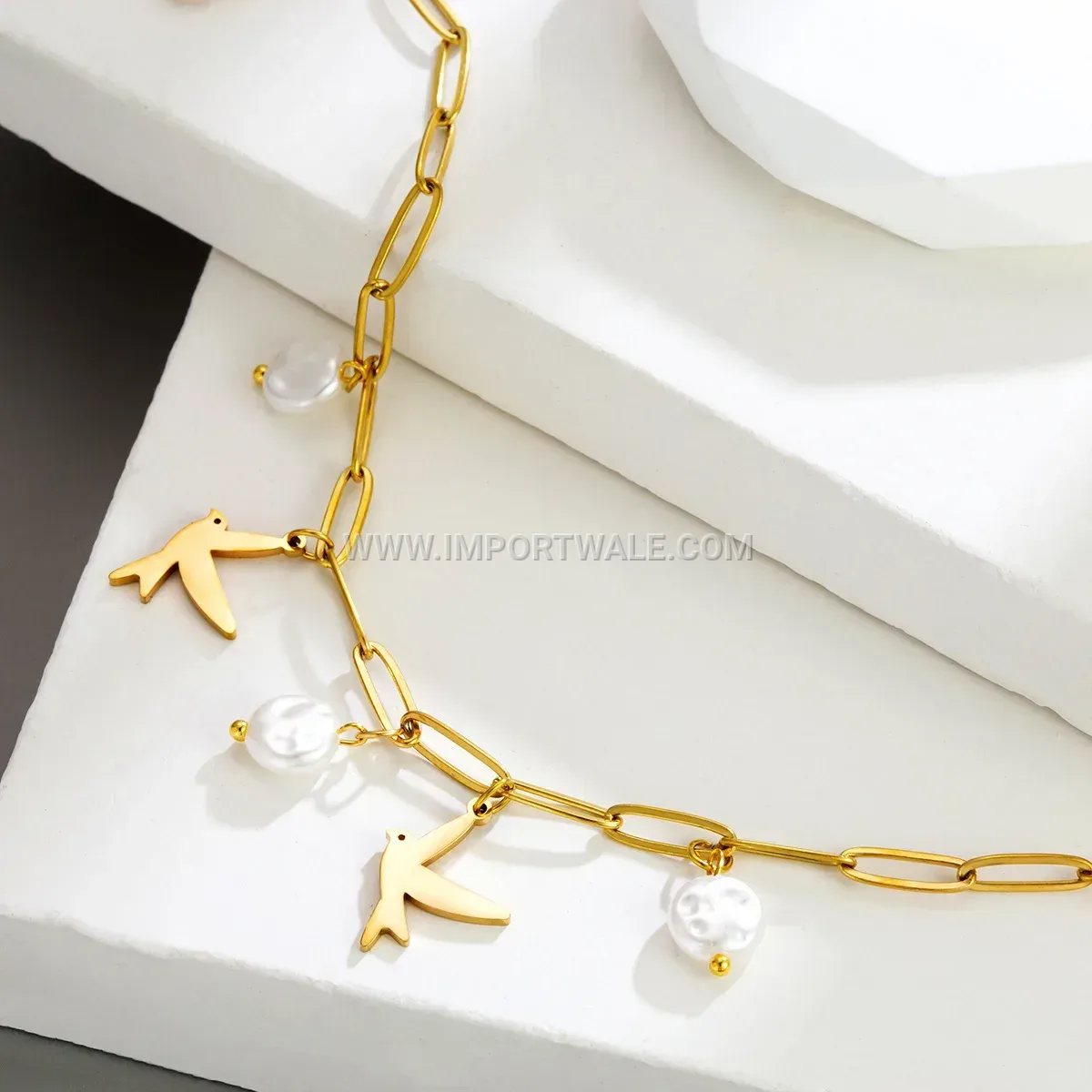 Stainless Steel Tassel Heart Motif Premium Anti Tarnish Anklet