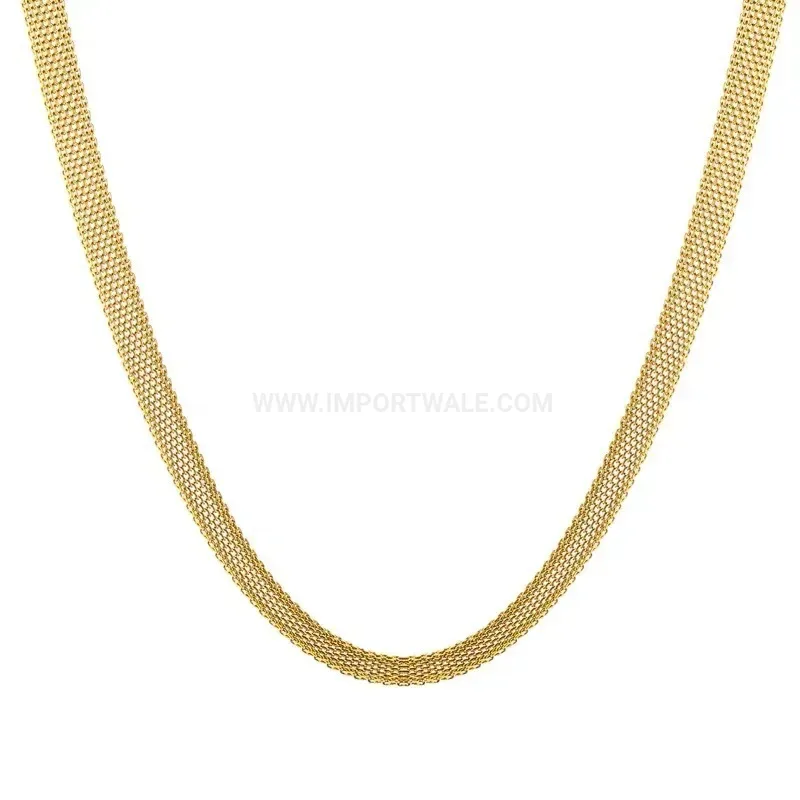 Classic Woven Titanium Steel Choker Necklace