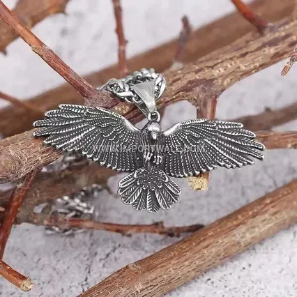 Vintage Eagle Wing Stainless Steel Pendant