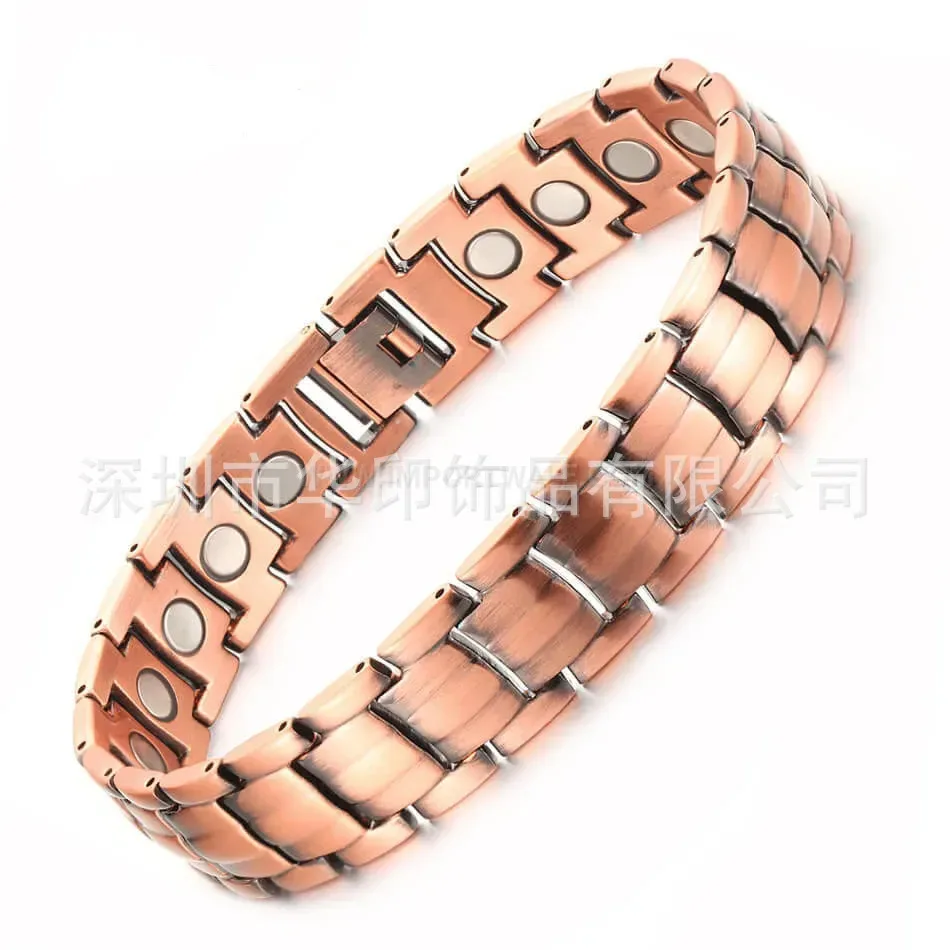 Premium Wide Pure Red Copper Magnetic Therapy Energy Band