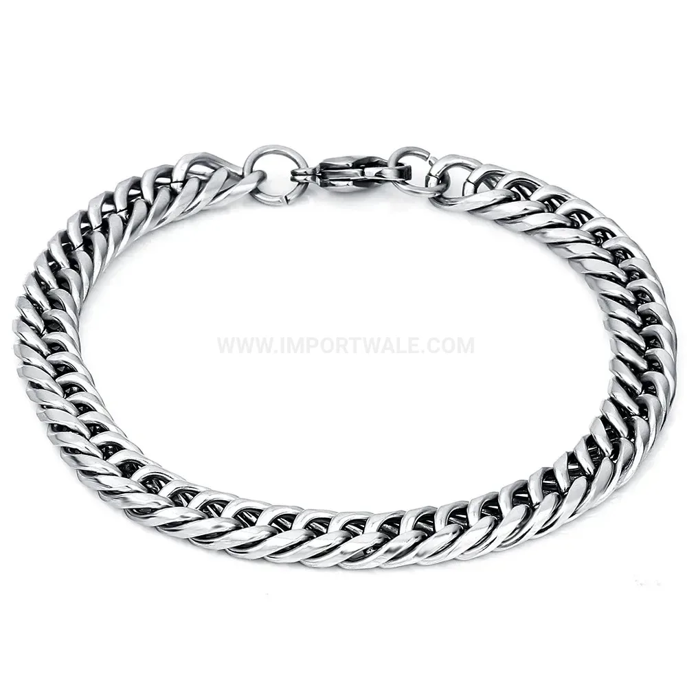 Sleek Cuban Snake Chain Stainless Steel Bracelet