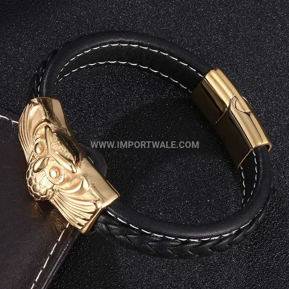 Rhinestone Titanium Steel Magnetic Energy Chain Bracelet