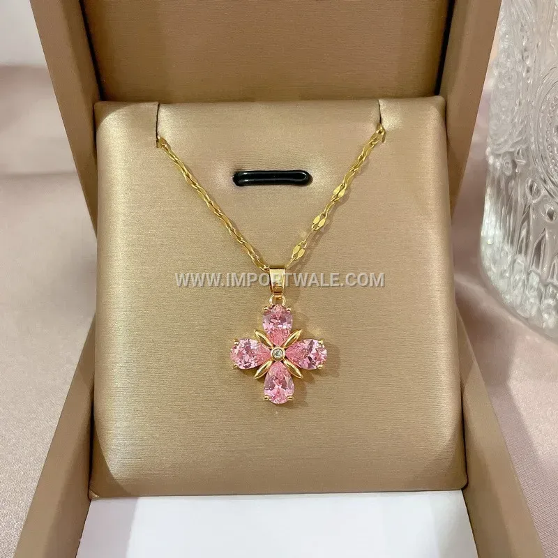 Minimalist 18K Gold Plated Collarbone Pendant Necklace